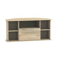 See more information about the Colby Corner TV Unit Natural 5 Shelves 1 Drawer
