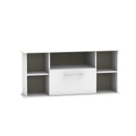 See more information about the Colby Corner TV Unit Grey 5 Shelves 1 Drawer