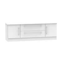 See more information about the Colby TV Unit Grey 2 Drawers 2 Doors