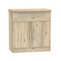 See more information about the Colby 1 Drawer 2 Door Dining Room Sideboard Bordeaux Oak