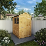 See more information about the Mercia 3' 10" x 5' 8" Apex Shed - Premium Pressure Treated Shiplap