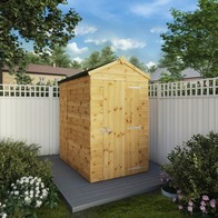 See more information about the Mercia 3' 10" x 5' 8" Apex Shed - Premium Dip Treated Shiplap