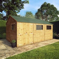 See more information about the Mercia Premier 14' 7" x 10' Reverse Apex Workshop - Premium Dip Treated Shiplap