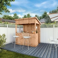See more information about the Mercia Premier 4' 8" x 6' 5" Pent Garden Bar - Budget Pressure Treated Tongue & Groove