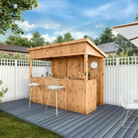 See more information about the Mercia Premier 4' 8" x 9' 2" Pent Garden Bar - Budget Pressure Treated Tongue & Groove