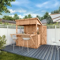 See more information about the Mercia 4' 8" x 6' 5" Pent Garden Bar - Budget Pressure Treated Tongue & Groove