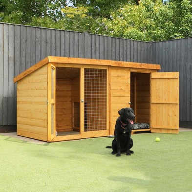 See more information about the Mercia Berkshire 7' 8" x 4' 2" Dog Kennel - Premium Dip Treated Tongue & Groove