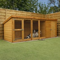 See more information about the Mercia Berkshire 11' 5" x 4' 1" Dog Kennel - Premium Dip Treated Tongue & Groove