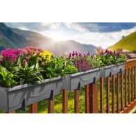 See more information about the Gardenico Self-Watering Planter For Balconies 40cm - Stone Grey - Twin Pack