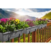 See more information about the Gardenico Self-Watering Planter For Balconies 60cm - Stone Grey - Twin Pack