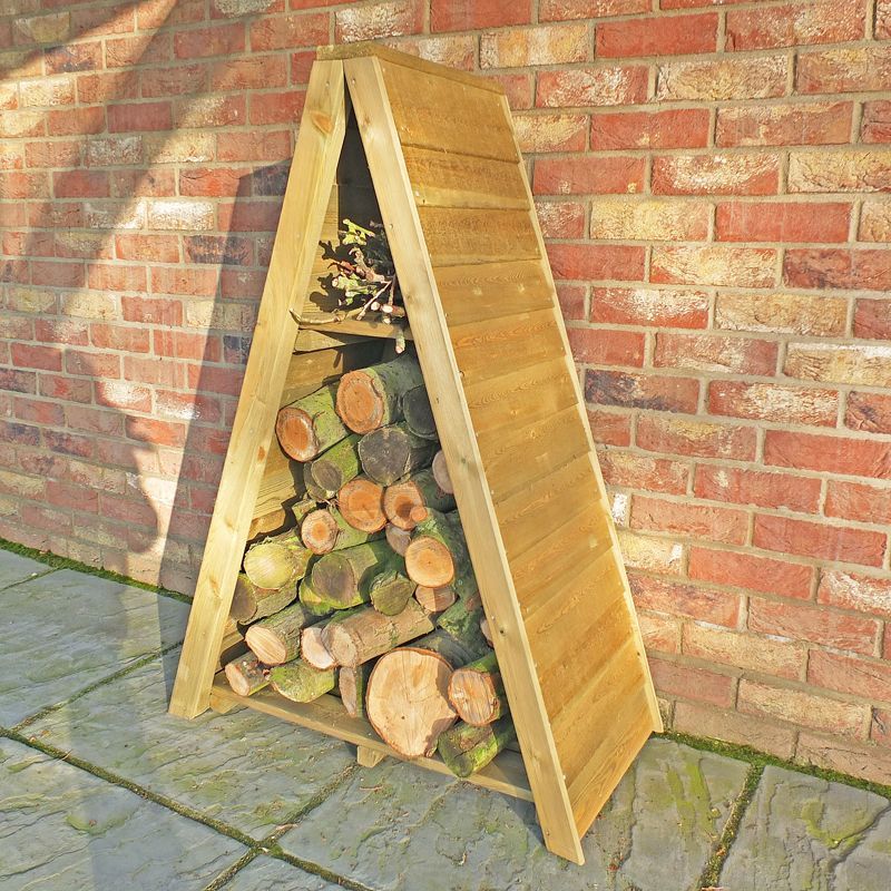 Shire Small Triangular Garden Log Store