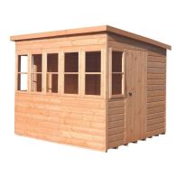 See more information about the Shire Sun 8' 5" x 6' 5" Pent Potting Shed - Premium Dip Treated Shiplap