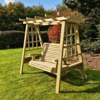 See more information about the Pergola Garden Swing Seat by Croft - 2 Seats