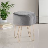 See more information about the Hamilton McBride Silver Velvet Footstool