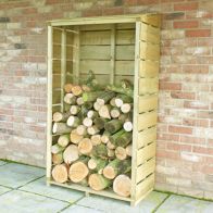 See more information about the Shire Tall Wall Log Store Sawn Pressure Treated