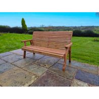 See more information about the Swedish Redwood Garden Bench by Croft - 3 Seats