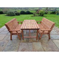 See more information about the Swedish Redwood Garden Furniture Set by Croft - 6 Seats