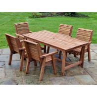 See more information about the Swedish Redwood Garden Furniture Set by Croft - 5 Seats