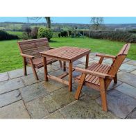 See more information about the Swedish Redwood Garden Furniture Set by Croft - 4 Seats