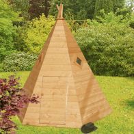 See more information about the Shire Wigwam 6' 11" x 6' Wigwam Children's Playhouse - Premium Dip Treated Shiplap