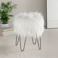 See more information about the Hamilton McBride Cream Fur Footstool