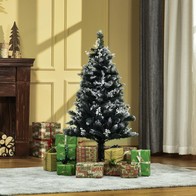 See more information about the 4ft Christmas Tree Artificial - White Frosted Green 222 Tips