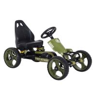See more information about the Homcom Kids Children Pedal Go Kart Ride On Racer Braking System Adjustable Seat Green