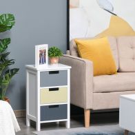 See more information about the Homcom Chest of Drawers Storage Side Cabinet w/ 3 Detachable Drawers Home Furniture