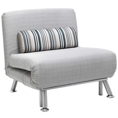 See more information about the Homcom Adjustable Back Futon Sofa Chair - Grey
