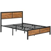 See more information about the Homcom King Size Industrial-Style Steel Bed Frame