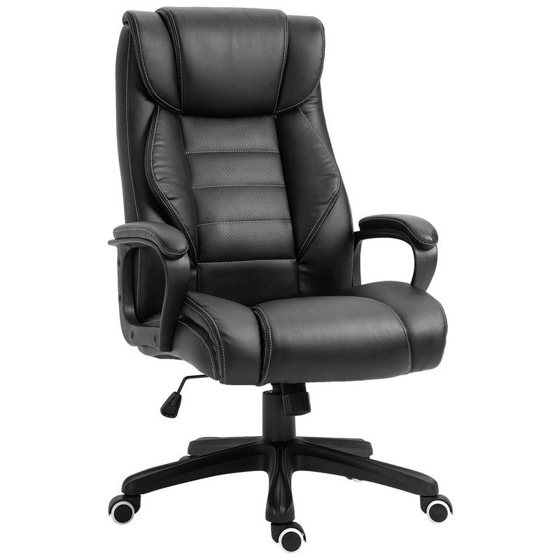 Vinsetto Faux Leather Massage Executive Office Chair - Black