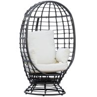 See more information about the Outsunny Swivel Egg Chair
