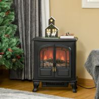 See more information about the Homcom Electric Fireplace Stove Heater with LED Fire Flame Effect