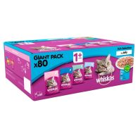 See more information about the Whiskas Cat Food Fish Selection In Jelly 100g Pouches x80