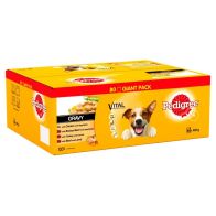 See more information about the Pedigree Dog Food Selection In Gravy 100g Pouches x 80