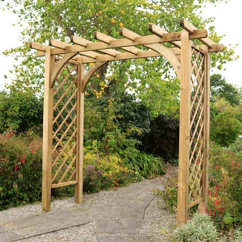 Buy Horizon Wooden Large Garden Arch - Online at Cherry Lane