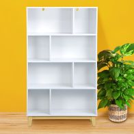 See more information about the Malmo Tall Bookcase White 4 Shelves