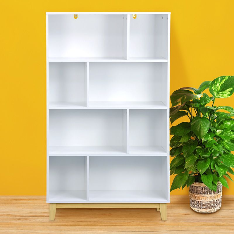 Malmo Tall Bookcase White 4 Shelves