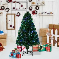 See more information about the 4ft Fibre Optic Christmas Tree Artificial - Dark Green Fibre Optic 130 Tips
