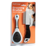 See more information about the Scallywags Pet Grooming Brushes 2 Pack