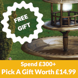 Free Solar Light & Birdbath Table Worth £14.99