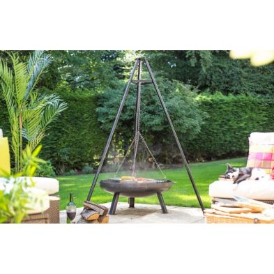 Tripod with Hanging Grill 65cm